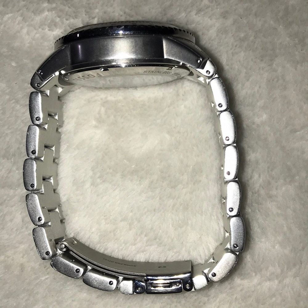 Mens Silver Fossil watch - Picture 6 of 8